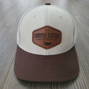 Cream/Dark Brown - Trucker Hat - Classic Country Eastern Patch