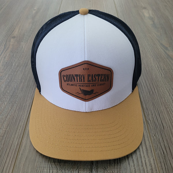 White/Gold/Navy - Trucker Hat - Classic Country Eastern