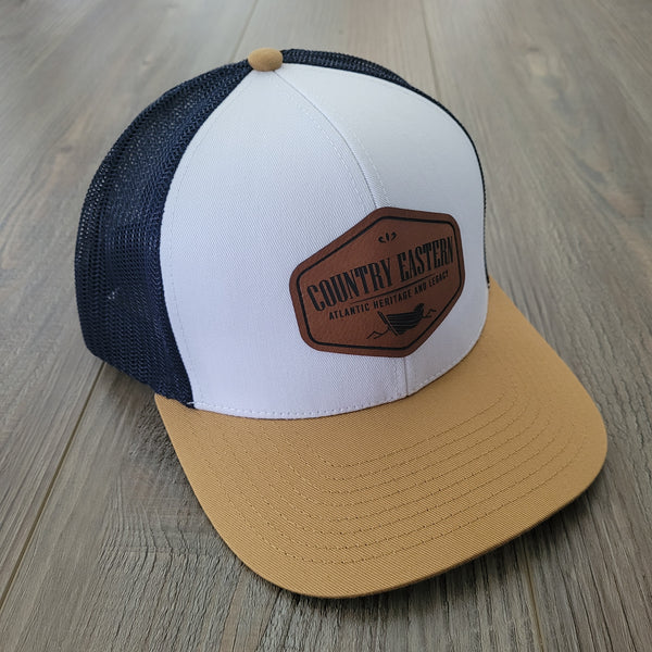 White/Gold/Navy - Trucker Hat - Classic Country Eastern