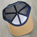 White/Gold/Navy - Trucker Hat - Classic Country Eastern