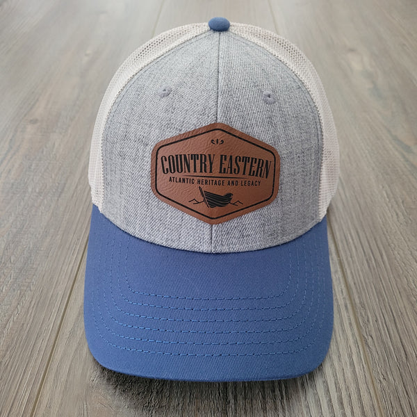 Linen Grey/Blue/Cream - Trucker Hat - Classic Country Eastern