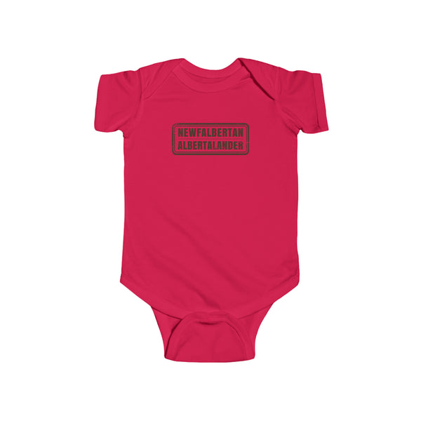 The NEWFALBERTAN ALBERTALANDER Onesie